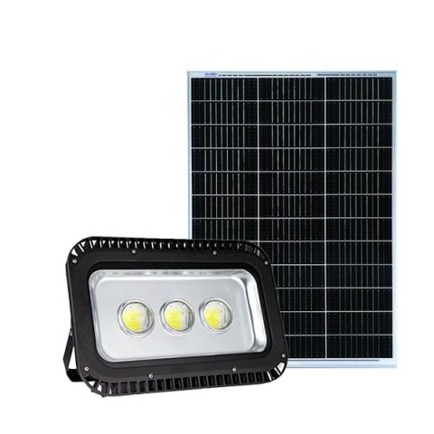 Đèn năng lượng mặt trời 900W pha kính lúp 3 mắt