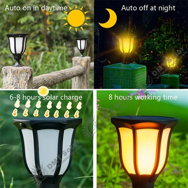 Đèn năng lượng mặt trời hiệu ứng ngọn lửa 3 trong 1 CD22-Flame