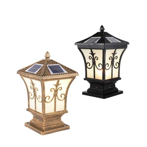Đèn trụ cổng năng lượng mặt trời 20cm TC01XS-2 giá rẻ [Dùng Remote]