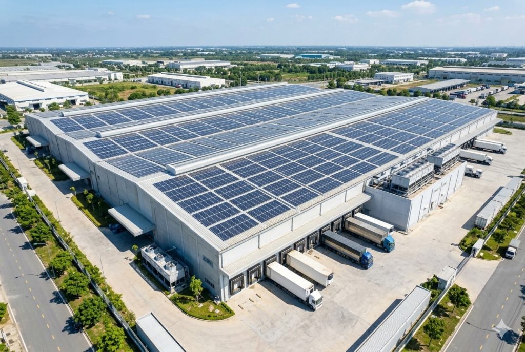 Dự Án Điện Mặt Trời Áp Mái Hệ Thống Kho Lạnh