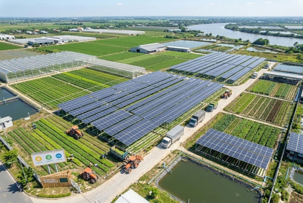 Dự Án Điện Mặt Trời Kết Hợp Trang Trại Nông Nghiệp